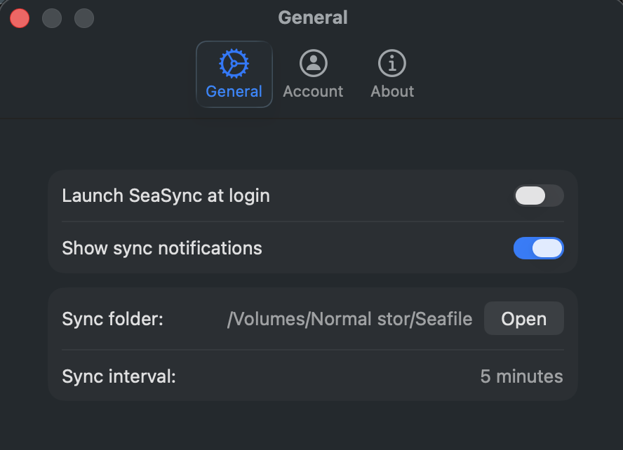 SeaSync Menu Bar App